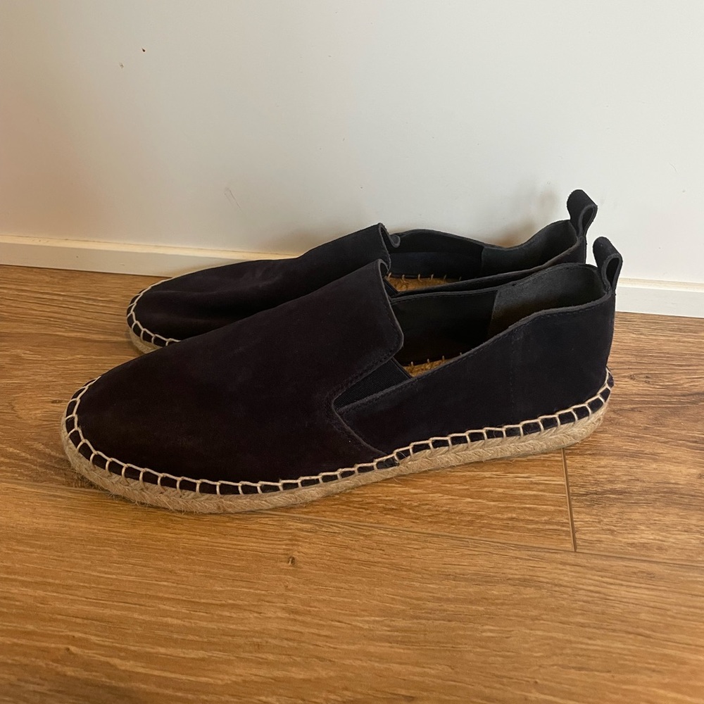 Vince. Robin Suede Flat Espadrille, Coastal